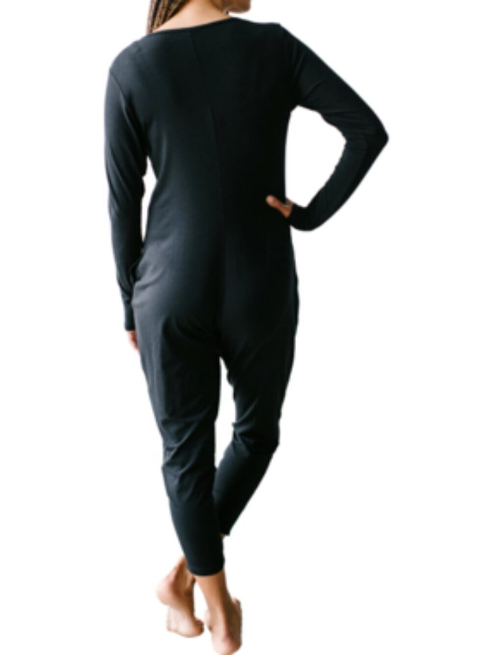 Smash + Tess (XS) The Friday Romper Midnight Black Pockets Soft Comfy Lounge - Picture 2 of 15